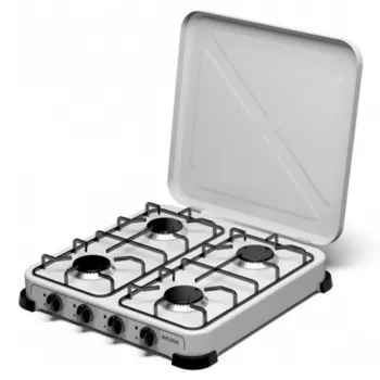 Fogão a gás BROCK GS 004 W com quatro queimadores LPG G30/G31 branco