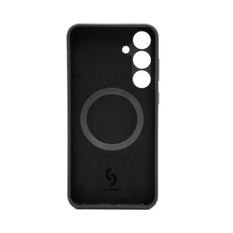 Capa de silicone magnética Connect Samsung Galaxy S24 Plus Premium Quality Soft Touch preta
