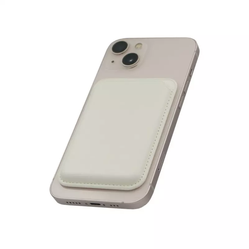 Evelatus Carteira universal em pele PU com MagSafe branca