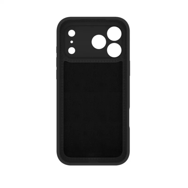 Evelatus Capa de silicone Soft Touch Premium MagSafe com suporte para Apple iPhone 17 Pro preta