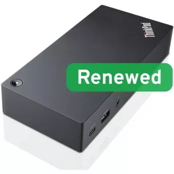 Lenovo ThinkPad USB-C Dock Gen 2 40AS 90W recondicionado usado com fonte de alimentação