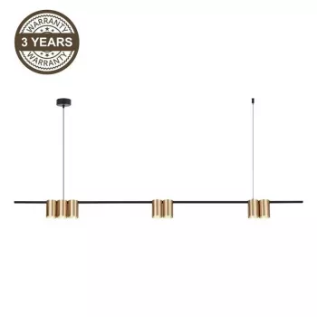 Candeeiro suspenso PORI 7xGU10 ML0372 dourado