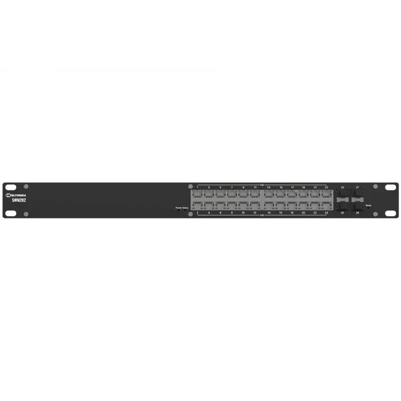 TELTONIKA SWITCH GERIDO SWM282 24X1GB RJ45, 4X1GB SFP, 12 X POE+ 300W TOTAL