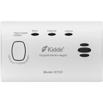 Detetor de monóxido de carbono Kidde K7CO com ecrã LCD digital