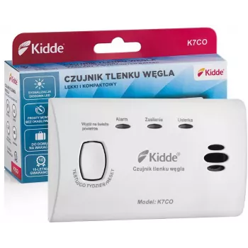 Detetor de monóxido de carbono Kidde K7CO com ecrã LCD digital
