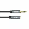 UNITEK cabo de extensão de áudio 3,5mm 1m - jack macho para conector fêmea, banhado a ouro, preto