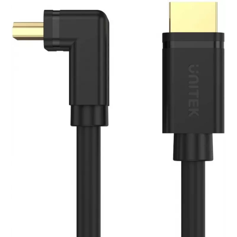 UNITEK Y-C1009 cabo HDMI 2.0 angular 270 graus 4K 3m preto
