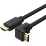 UNITEK Y-C1009 cabo HDMI 2.0 angular 270 graus 4K 3m preto
