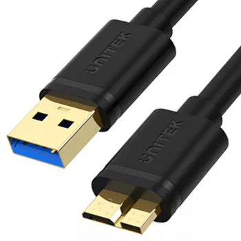 UNITEK cabo USB 3.0 macho A para macho Micro-B 1m preto Y-C461GBK