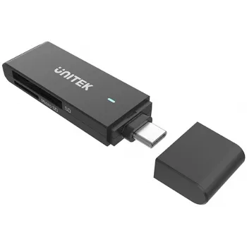 UNITEK leitor de cartões USB-C SD e MicroSD (Y-9328) - Space Grey