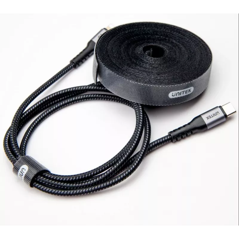 UNITEK OT142BK atilhos de cabo em velcro 5m preto