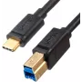 UNITEK cabo de impressora USB-C para USB-B 3.0 2m preto