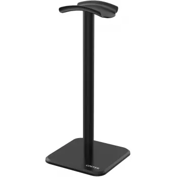 UNITEK OT168BK suporte para auscultadores preto liga de alumínio