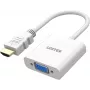 UNITEK adaptador HDMI para VGA, Full HD 1080p, 60Hz, branco