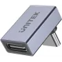 UNITEK adaptador USB-C para USB-C angular 90 graus 40Gbps 240W Space Gray