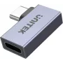 UNITEK adaptador plano em ângulo de USB-C para USB-C 40Gbps