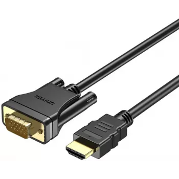 UNITEK cabo HDMI para VGA, Full HD 1080p, 60Hz, 2m, preto