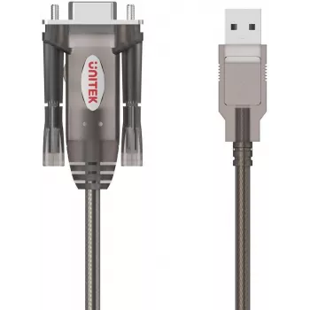 UNITEK cabo conversor USB-A para RS232 série, ficha DB9, 1,5 m, preto