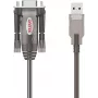 UNITEK cabo conversor USB-A para RS232 série, ficha DB9, 1,5 m, preto