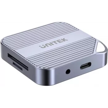 UNITEK leitor de cartões MagSafe USB-C 3.2 Gen 1 SD/Micro SD Space Gray S1244CGY01
