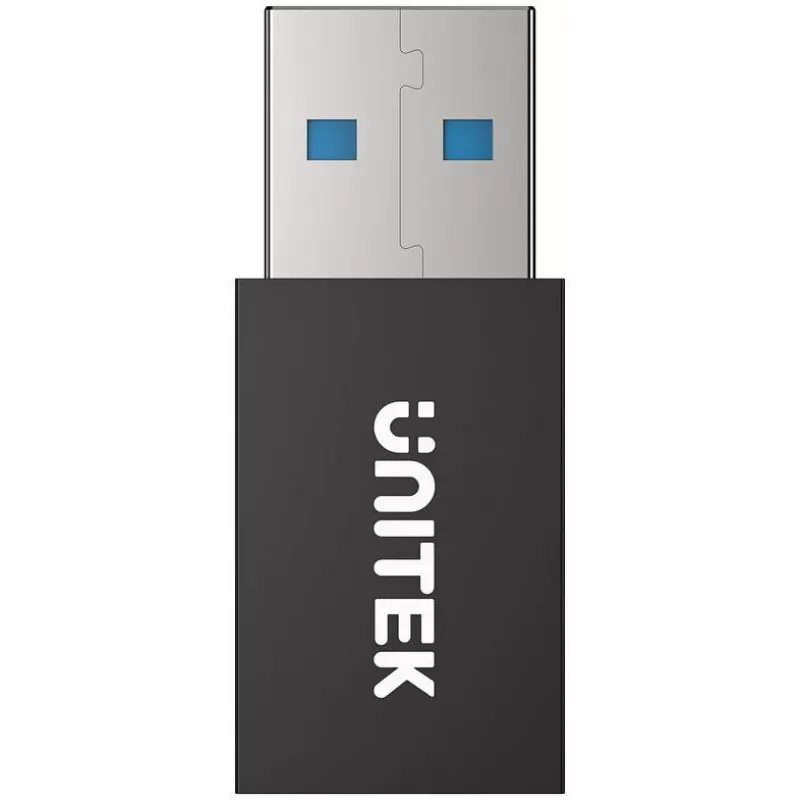 UNITEK adaptador bloqueador de dados USB-A - apenas carregamento, preto