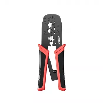 UNITEK alicate de cravar de rede com catraca para fichas CAT6 (8P/6P/4P)