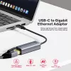 UNITEK adaptador USB-C para Gigabit Ethernet 1Gbps - Space Gray