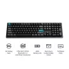 Keychron Q6U-P1 100% Full-Size teclado gaming mecânico, Gateron G Pro 3.0 Milk POM Red Switch, Hot-Swap, 8K Polling Rate, RGB, QMK/VIA, caixa em alumínio CNC, teclas Double-Shot PBT, com fio USB-C