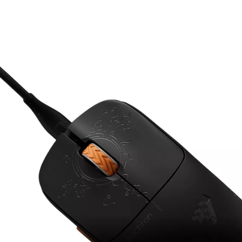 Keychron G3-Z1 rato gaming sem fios, sensor 3950, 8K, fibra de carbono preta
