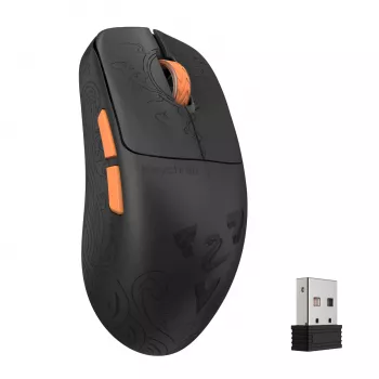 Keychron G3-Z1 rato gaming sem fios, sensor 3950, 8K, Black Carbon Fiber