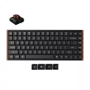Keychron K3U-H3 75% teclado mecânico sem fios Milk POM Brown Switch 8K