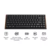 Keychron K3U-Q3Z 75% teclado mecânico Milk POM Brown Switch 8K