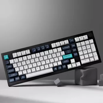 Keychron Q5M-M1 96% teclado mecânico, Gateron G Pro Red Switch, RGB Hot-Swap, Bluetooth 5.1 e USB-C, caixa em alumínio