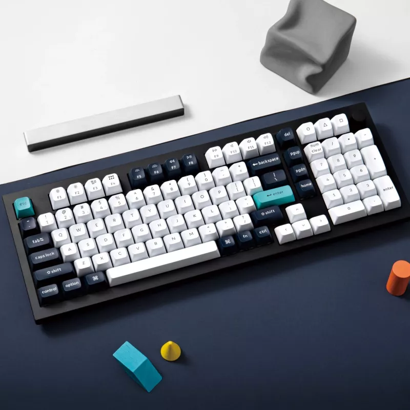 Keychron Q5M-M1 96% teclado mecânico, Gateron G Pro Red Switch, RGB Hot-Swap, Bluetooth 5.1 e USB-C, caixa em alumínio