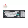 Keychron Q5M-M1 96% teclado mecânico, Gateron G Pro Red Switch, RGB Hot-Swap, Bluetooth 5.1 e USB-C, caixa em alumínio