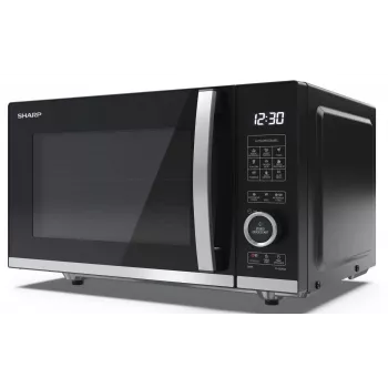 Micro-ondas combinado Sharp YC-QG204AE-B com grelhador, 20L, 800W, preto