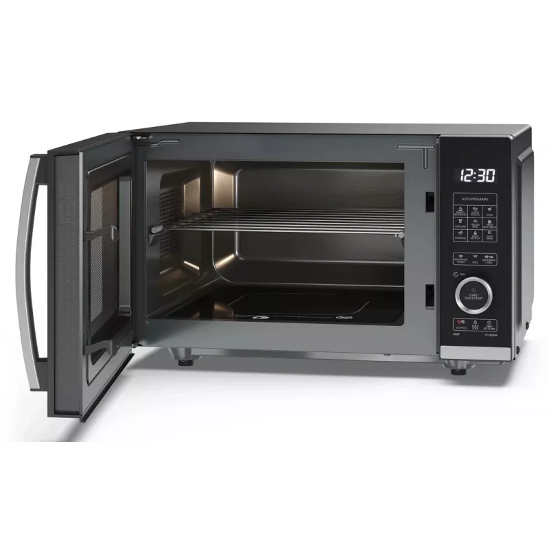 Micro-ondas combinado Sharp YC-QG204AE-B com grelhador, 20L, 800W, preto