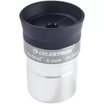 Ocular Plössl Celestron Omni 6 mm - 1,25 polegadas totalmente multirrevestido - preto/prateado