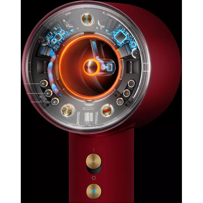 Dyson Supersonic Nural Straight+Wavy secador de cabelo, Velvet Red/Gold