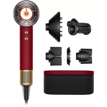 Dyson Supersonic Nural Straight+Wavy secador de cabelo, Velvet Red/Gold