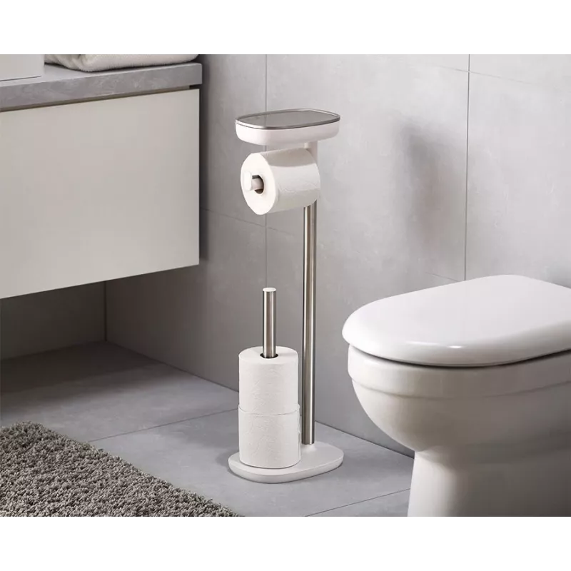 Suporte para papel higiénico Joseph Joseph EasyStore em aço inoxidável