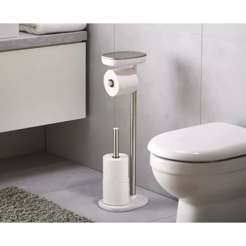 Suporte para papel higiénico Joseph Joseph EasyStore em aço inoxidável