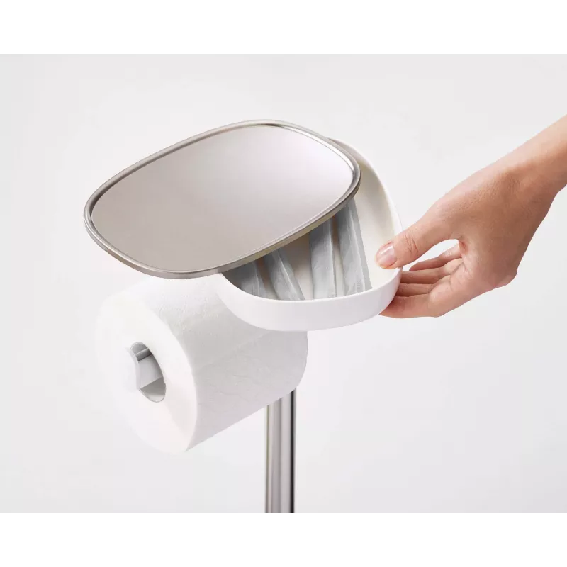 Suporte para papel higiénico Joseph Joseph EasyStore em aço inoxidável