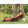 Black & Decker BCMW3318L2 corta-relvas empurrado a bateria 18V com 2 baterias, 33 cm de largura de corte, preto/laranja