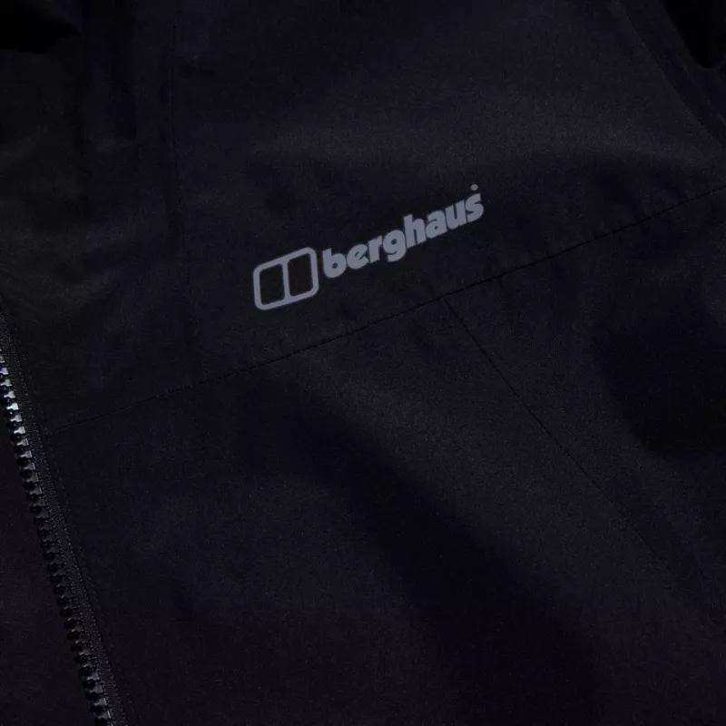 Casaco impermeável de homem BERGHAUS Deluge Pro 3.0, tamanho M, preto