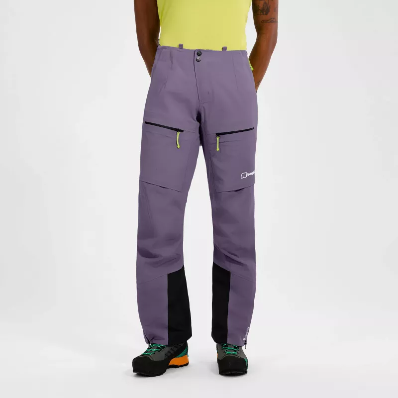 Berghaus Extrem Vanguard GTX Pant calças de alpinismo hardshell mulher - Planet Purple, tamanho L
