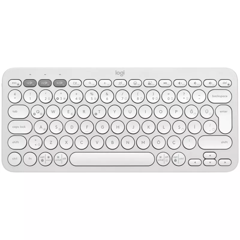 Logitech Pebble Keys 2 K380s teclado sem fios, Tonal White