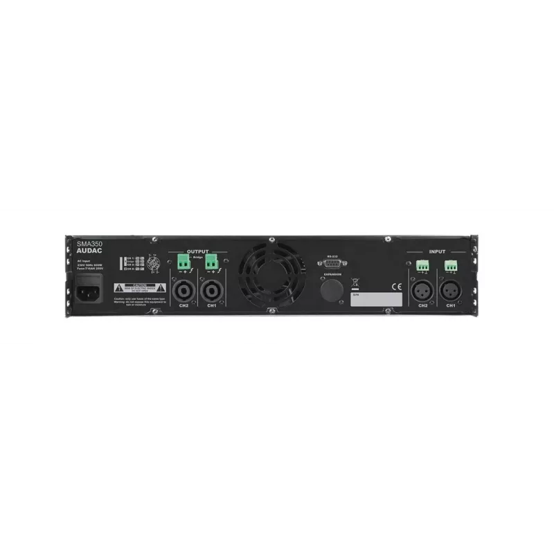 AUDAC SMA350 amplificador de 2.0 canais preto