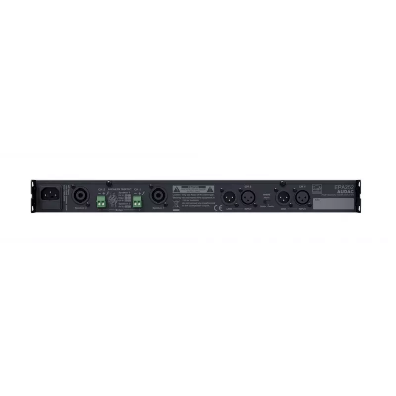 AUDAC EPA252 amplificador de áudio 2.0 canais preto