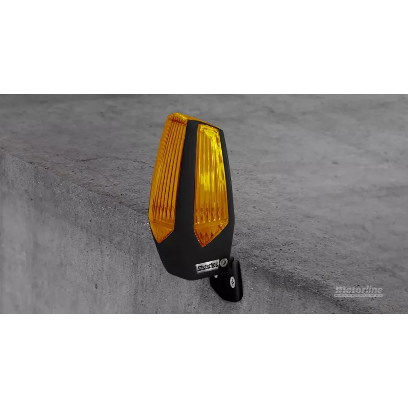 Motorline MP205 Luz de aviso laranja LED 12-230V com suporte (001PLM10918012)